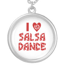 I Love Salsa Dance Custom Jewellery Necklace