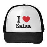 I love Salsa heart custom personalised Hats