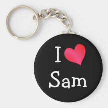 I Love Sam Key Chains