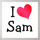 I Love Sam Print