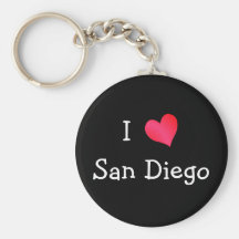 I Love San Diego Keychains