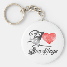 I Love San Diego Keychains