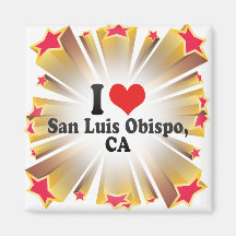 I Love San Luis Obispo,+CA Magnets