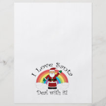I love Santa deal with it Flyer Design