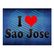 I Love Sao Jose, Brazil Postcard