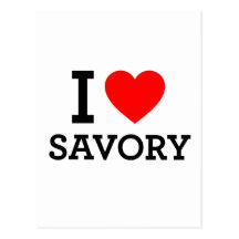 I Love Savory Post Card