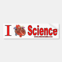 I Love Science Bumper Sticker