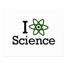 I Love Science Postcard