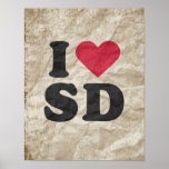 I LOVE SD POSTERS