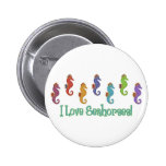 I Love Seahorses (Light Tees Only) Button