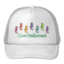 I Love Seahorses (Light Tees Only) Hats