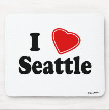 I Love Seattle Mouse Mat
