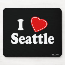 I Love Seattle Mouse Mats