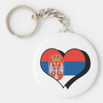 I Love Serbia Keychain keychains