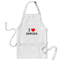 I Love Sewing Aprons