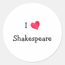 I Love Shakespeare Sticker