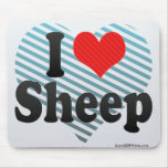 I Love Sheep Mousepads