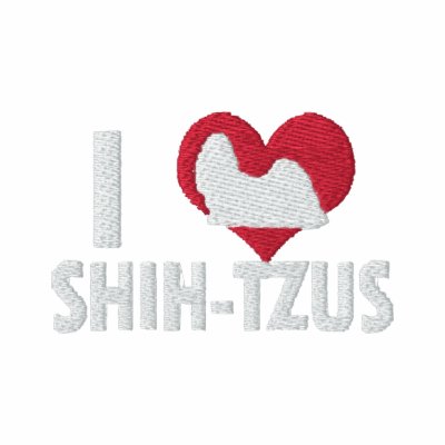 I Love Shih Tzus Women's Embroidered Polo Shirt I Love Shih Tzus Women's Embroidered Polo Shirt