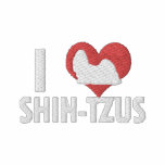 I Love Shih Tzus Women's embroidered shirts
