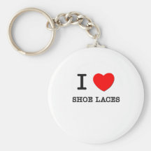 I Love Shoe Laces Keychains