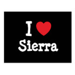 I love Sierra heart T-Shirt Postcard
