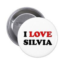 I Love Silvia Buttons