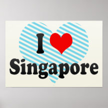 I Love Singapore, Singapore Print