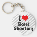 I love Skeet Shooting Key Chains