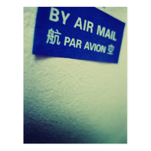 I Love Snailmail - By Air Mail Postcard