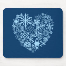 I Love Snow Mousepad