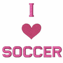 "I LOVE SOCCER" SHIRT - Customised EMBROIDERY Polo Shirt