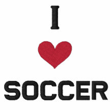 "I LOVE SOCCER" SHIRT - Customised EMBROIDERY Polo