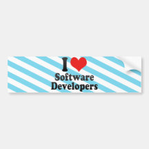 I Love Software Developers Bumper Stickers