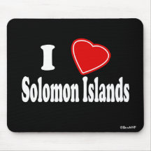 I Love Solomon Islands Mousemats
