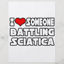 I Love Someone Battling Sciatica Flyer