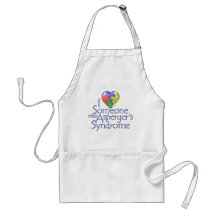 I Love Someone With Asperger's Aprons