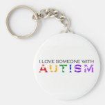 I Love Someone With Autism Key Chains