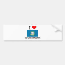 I Love South Dakota Bumper Sticker