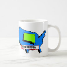 I Love South Dakota Coffee Mugs
