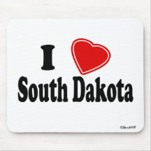 I Love South Dakota Mouse Mat