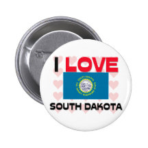 I Love South Dakota Pins