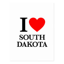 I Love South Dakota Post Card