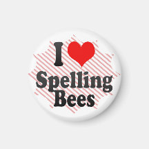 I love Spelling Bees Fridge Magnets