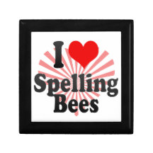 I love Spelling Bees Trinket Boxes