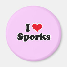 I love sporks refrigerator magnets