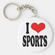 I Love Sports Key Chains