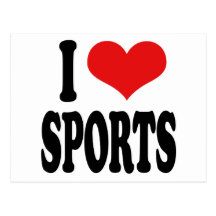 I Love Sports Postcards