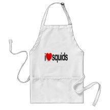 I Love Squids Apron