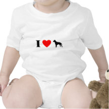 I Love Staffordshire Terriers Baby Creeper