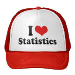 I Love Statistics Trucker Hats